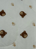 棉加加（Cotton++）豆豆被嬰兒小被子寶寶夾棉蓋被A類(lèi)新生兒童幼兒園專(zhuān)用午睡毛毯子 腳印熊秋冬夾棉120*150【A類(lèi)棉】 曬單實(shí)拍圖