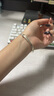 中國黃金（CHINA GOLD）S999足銀手鐲女款竹節銀鐲子七夕情人節生日禮物送女友老婆媽媽 竹節手鐲+品牌禮盒 19.5克 曬單實(shí)拍圖