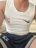 騰訊體育（Tencent Sports）NBA緊身衣男籃球訓練運動(dòng)緊身背心無(wú)袖健身跑步打底高彈速干透氣 NBA緊身背心 白色 M  推薦體重【50-60】KG 曬單實(shí)拍圖