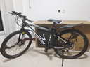 金武端自行車(chē)成人山地車(chē)公路賽車(chē)單車(chē)騎行變速超輕越野中學(xué)生初中青少年 頂配升級版-輻條輪-黑白色 26寸21速 曬單實(shí)拍圖