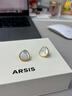 Arsis流光貝語(yǔ)耳釘白貝母耳飾金色耳環(huán)高級精致氣質(zhì)生日禮物送女友 流光貝語(yǔ)耳釘（金色大號） 曬單實(shí)拍圖