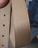 沐家日本無(wú)印MUJI無(wú)印良品品新款休閑男女簡(jiǎn)約百搭皮帶褲腰帶棕色裝飾 丈青 105cm 曬單實(shí)拍圖