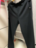 喬丹加絨運動(dòng)褲女褲衛褲子女秋冬季保暖針織直筒休閑長(cháng)褲女 黑色 2XL 曬單實(shí)拍圖