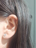 歐畫(huà)純銀耳釘999足銀養耳洞睡覺(jué)免摘耳棒輕奢小眾簡(jiǎn)約百搭銀耳環(huán)耳飾 S999銀簡(jiǎn)約百搭耳釘【四爪+圓珠+磨砂款】 曬單實(shí)拍圖