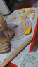 展藝鉑金硅膠揉面墊套裝 60*40揉面墊+搟面杖+切面刀搟面皮中秋月餅 曬單實(shí)拍圖