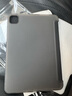 京東京造iPad Pro 11英寸 平板保護套 2024款 平板電腦保護殼三折支架超薄防摔硅膠套 半透黑 曬單實(shí)拍圖