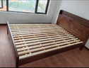 書(shū)彤實(shí)木床1.8米*2米主臥大床雙人床1.5*2米單人中古風(fēng)全實(shí)木床 【胡桃色】床+20cm彈簧床墊 1.8米*2米【框架結構】 曬單實(shí)拍圖