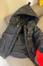 Q21兒童鵝絨羽絨服加厚保暖90絨子蓬松輕盈男女童三防新年拜年服 炭黑色 120 曬單實(shí)拍圖