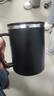 友來(lái)福304不銹鋼水杯馬克杯咖啡杯帶蓋家用雙層防燙喝水杯子黑色 曬單實(shí)拍圖