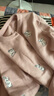 布丁哈魯女童可愛(ài)刺繡開(kāi)衫毛衣2025秋季新款中大童寬松百搭時(shí)尚休閑針織衫 粉色 130 曬單實(shí)拍圖