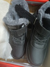 足力健艾爸爸老人鞋冬季新款羊毛保暖男鞋防滑軟底棉鞋零下保暖女 MX21黑色男款秋冬新款 40 曬單實(shí)拍圖