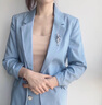 紀詩哲（GIEVSZHE）摯愛胸針高檔女蠶絲圍巾禮盒西裝外套胸花真絲絲巾生日禮物送女友 摯愛胸針+景中花絲巾 曬單實拍圖
