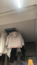 戴維貝拉（DAVE＆BELLA）童裝防水衣服男童兒童外套女童秋冬寶寶加絨大童防風(fēng)衣男孩女棉服 灰粉色DB4224558-T【夾棉加厚】 150 cm（建議身高140-150cm） 曬單實(shí)拍圖