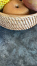 藝斑斕 越南手工編織籃藤編收納筐家用水果籃竹籃筐針線(xiàn)饅頭筐野餐籃 圓形水果籃中號23*9 曬單實(shí)拍圖
