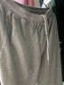 真維斯（JEANSWEST）休閑褲女高腰寬松顯瘦束腳褲秋季運動(dòng)褲子女系帶衛褲淺灰色M 曬單實(shí)拍圖