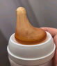 愛寶熊偏心奶嘴仿真母乳質(zhì)感新生嬰兒鴨嘴吸嘴超軟防脹氣通用貝親寬口徑 XL號十字孔（12個月+）1只裝 曬單實拍圖