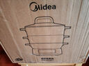 美的（Midea）多功能可拆洗電蒸鍋電火鍋電炒鍋 燉蒸煮涮炒煎一體 不銹鋼 三層大容量 分體式猛火電鍋ZGC282802 曬單實(shí)拍圖