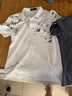 羅蒙（ROMON）POLO衫男重磅冰感純棉透氣舒適商務(wù)休閑刺繡翻領(lǐng)短袖T恤衫 深 L 曬單實(shí)拍圖