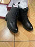 富貴鳥(niǎo)（FUGUINIAO）馬丁靴女冬季棉鞋女短靴粗跟英倫真皮羊毛保暖青中年棉靴子女皮鞋 FG5021黑色[羊毛保暖] 36 曬單實(shí)拍圖