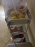 全品屋小推車(chē)置物架可移動(dòng)落地收納架家用零食廚房多層碳鋼帶輪架子肆白 曬單實(shí)拍圖