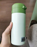 樂(lè )扣樂(lè )扣兒童保溫杯6-12歲小學(xué)生直飲水杯壺350ml小容量迷你喝水彈蓋杯子 青艾綠350ml 曬單實(shí)拍圖
