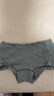 MUJI女式 彈力 平角內褲 女士女生四角25年 FCE30A5A 深灰色條紋 XL (165/95A) 曬單實(shí)拍圖