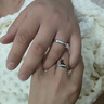 DRAGBOLL鉆戒女情侶對(duì)戒小眾活口純銀戒指情侶款結(jié)婚婚戒送女友生日禮物 【對(duì)戒】女戒閉口+男戒活口 曬單實(shí)拍圖