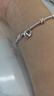 VTL99純銀碎銀子盤(pán)纏足銀手鏈女輕奢銀手飾七夕情人節禮物送女朋友 99純銀手鏈【精美禮盒裝】 曬單實(shí)拍圖