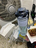 煦凜【德國】運(yùn)動(dòng)水杯耐高溫食品級(jí)pp材質(zhì)大容量兒童學(xué)生上學(xué)專用無毒 600ML潮汐藍(lán)-帶茶隔+吸管 -送杯刷 曬單實(shí)拍圖