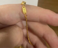 周生生黃金足金萬(wàn)字項鏈百搭素鏈女款95490N計價(jià) 45厘米3.9克 曬單實(shí)拍圖