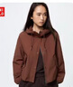 優(yōu)衣庫女裝休閑連帽短外套/時(shí)尚百搭25秋冬新款479229 37 栗色 S /155/80A 曬單實(shí)拍圖