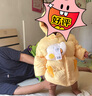 巴拉巴拉童裝嬰兒羽絨服冬季寶寶短款外套兒童上衣可愛萌男童女童 蛾黃31004 110 充絨量96g 曬單實拍圖