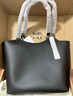 蔻馳（COACH）經(jīng)典標志DAY 暗扣托特包單肩包大容量復古斜挎包早秋女包 B4/黑色 曬單實(shí)拍圖