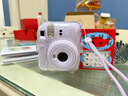 富士（FUJIFILM）立拍立得mini12 mini11/7/9升級款 相紙一次成像相機拍照生日禮物 Mini12 鳶尾紫（現貨） 官方標配+Ins風(fēng)相框+相冊+水晶殼 曬單實(shí)拍圖