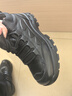 強人休閑鞋男羊毛保暖棉皮鞋頭層牛皮冬季戶(hù)外防寒男鞋 JD238CE 黑 41 曬單實(shí)拍圖