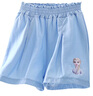 迪士尼（Disney）冰雪奇緣女童褲子夏兒童牛仔褲夏季艾莎公主女孩休閑短褲 曬單實(shí)拍圖