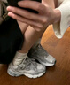 adidas「貝果鞋」adidas ASTIR厚底增高網(wǎng)面老爹鞋阿迪達斯三葉草 灰色（推薦腳型偏寬偏高選大半碼）   37 曬單實拍圖