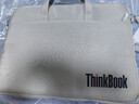 德彪西適聯(lián)想ThinkBook14/15/16+防震電腦包ThinkPadE14/15單肩包16英寸 灰色 黑TK右下 升級氣墊 16英寸 曬單實(shí)拍圖