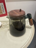 西多米泡茶壺飄逸杯2025新款胡桃木把手玻璃內膽一鍵過(guò)濾茶水分離沖茶壺 曬單實(shí)拍圖