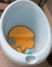 世紀寶貝（babyhood）維尼浴桶 兒童泡澡桶 寶寶加厚洗澡盆 嬰兒游泳桶贈浴凳 304藍 曬單實(shí)拍圖