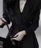 皮爾卡丹（pierre cardin）2025新款高個(gè)子收腰西裝裙新款春秋西服修身腰帶中長(cháng)款外套氣質(zhì)御 黑色【上衣+短褲】送腰帶 M 【建議100-115斤】 曬單實(shí)拍圖