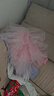 艾舞戈兒童舞蹈服女童春秋長(cháng)袖粉色公主蓬蓬紗裙連體練功服 120碼 曬單實(shí)拍圖