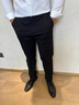 羅蒙（ROMON）高級感休閑西褲男2025新款時(shí)尚潮流修身直筒長(cháng)褲商務(wù)易打理西裝褲 酒紅色 32 (130-140斤) 曬單實(shí)拍圖