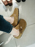 BIRKENSTOCK勃肯德國進(jìn)口男女款絨面保暖London Shearling毛毛鞋 棕色窄版1014963 37 曬單實(shí)拍圖