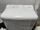 海爾（Haier）洗衣機(jī)半自動(dòng)雙缸雙桶筒脫水機(jī)甩干機(jī)大容量家用雙動(dòng)力雙杠波輪 【628S】10KG大容量+強(qiáng)力去污 曬單實(shí)拍圖
