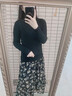 秋冬高領(lǐng)加絨毛衣女加厚一體絨打底衫內搭保暖上衣外穿修身針織衫 黑色 加絨 【高領(lǐng)一體絨】 L 【建議105~115斤】 曬單實(shí)拍圖