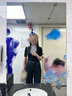 AMII女裝2025秋季新款基礎(chǔ)百搭精梳全羊毛無縫一體成型毛衣女 黑色（中袖） S 曬單實(shí)拍圖