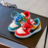奧特曼豆鴛鴦 男女童板鞋新款秋季舒適中大童單鞋兒童休閑鞋運動(dòng)鞋 M豆 鴛鴦色 低幫 單里 28 內長(cháng)17.2厘米 曬單實(shí)拍圖