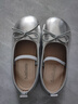 樂(lè )卡利童鞋女童皮鞋小女孩公主鞋兒童單鞋2025年春夏新款時(shí)尚軟底鞋子 銀色韓版34碼內長(cháng)20.4cm 曬單實(shí)拍圖