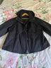 2026春季新款連帽風(fēng)衣外套女中長(cháng)款大碼寬松休閑女士春秋外套顯瘦 黑色 M 建議130-150斤 曬單實(shí)拍圖